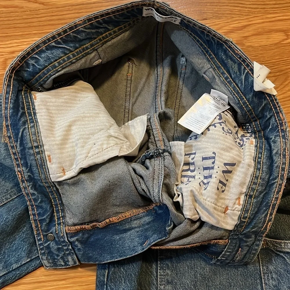 Free People Loren High Rise Carpenter Barrel Jeans Size 28 NWT